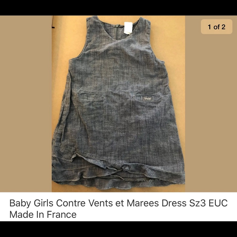 Baby girls dress Made in France size 3